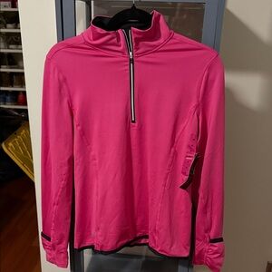Polo by Ralph Lauren Pink Quarter-Zip Sweatshirt